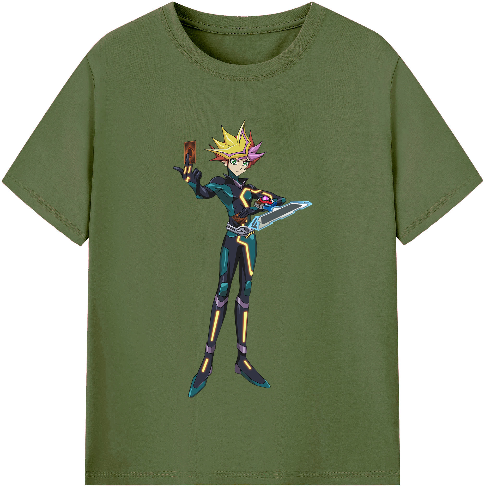（画像用） 遊☆戯☆王 Yu-Gi-Oh! 綿100％半袖Tシャツ（フロントプリント）
